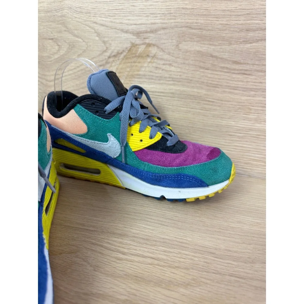 Nike Air Max 90 Running‎ Shoes Sneakers Multi Color Mens Size 9 CD0917-300
